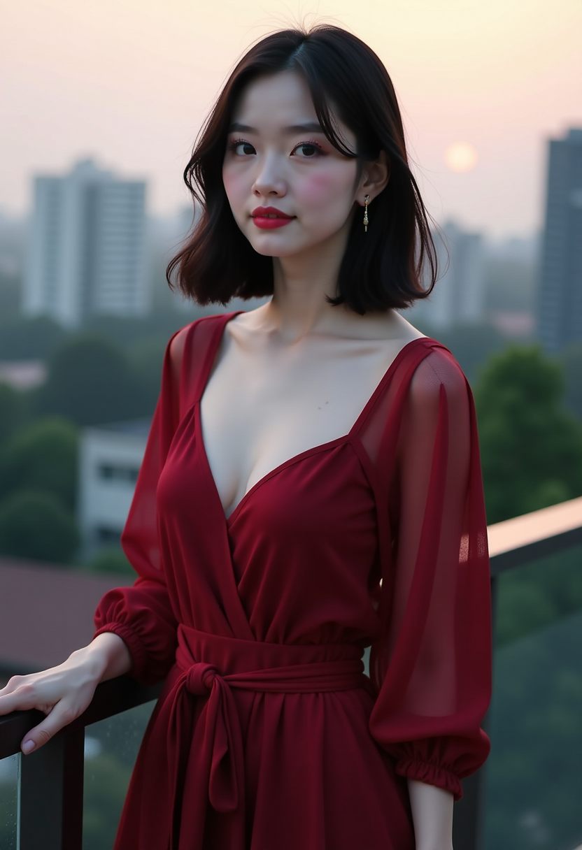 她的蓝色围巾海报